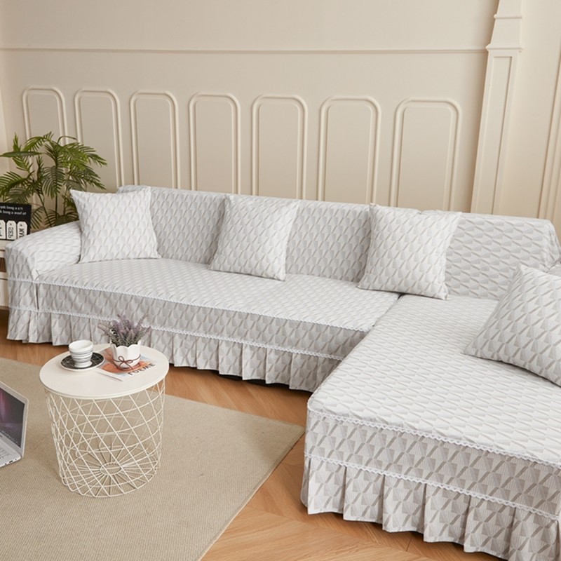 沙发套防猫抓保护套四季通用组合贵妃客厅沙发罩全包加厚防滑盖布