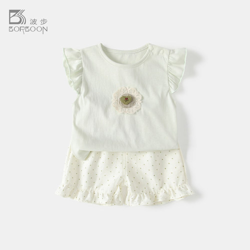 女宝宝套装女童分体两件套