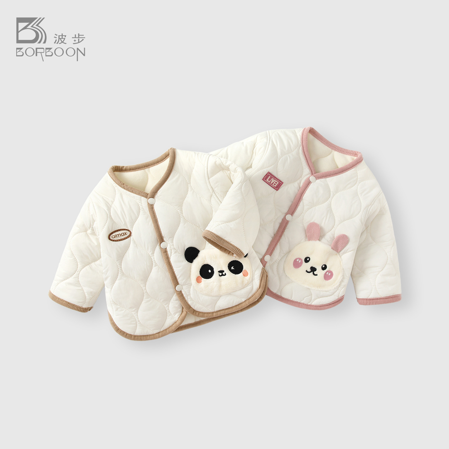 婴儿棉服秋冬宝宝加绒夹棉外套