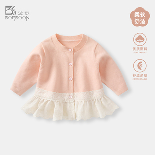 秋冬上衣女童外穿衣服 宝宝洋气针织开衫 婴儿毛衣外套秋装 2025新款