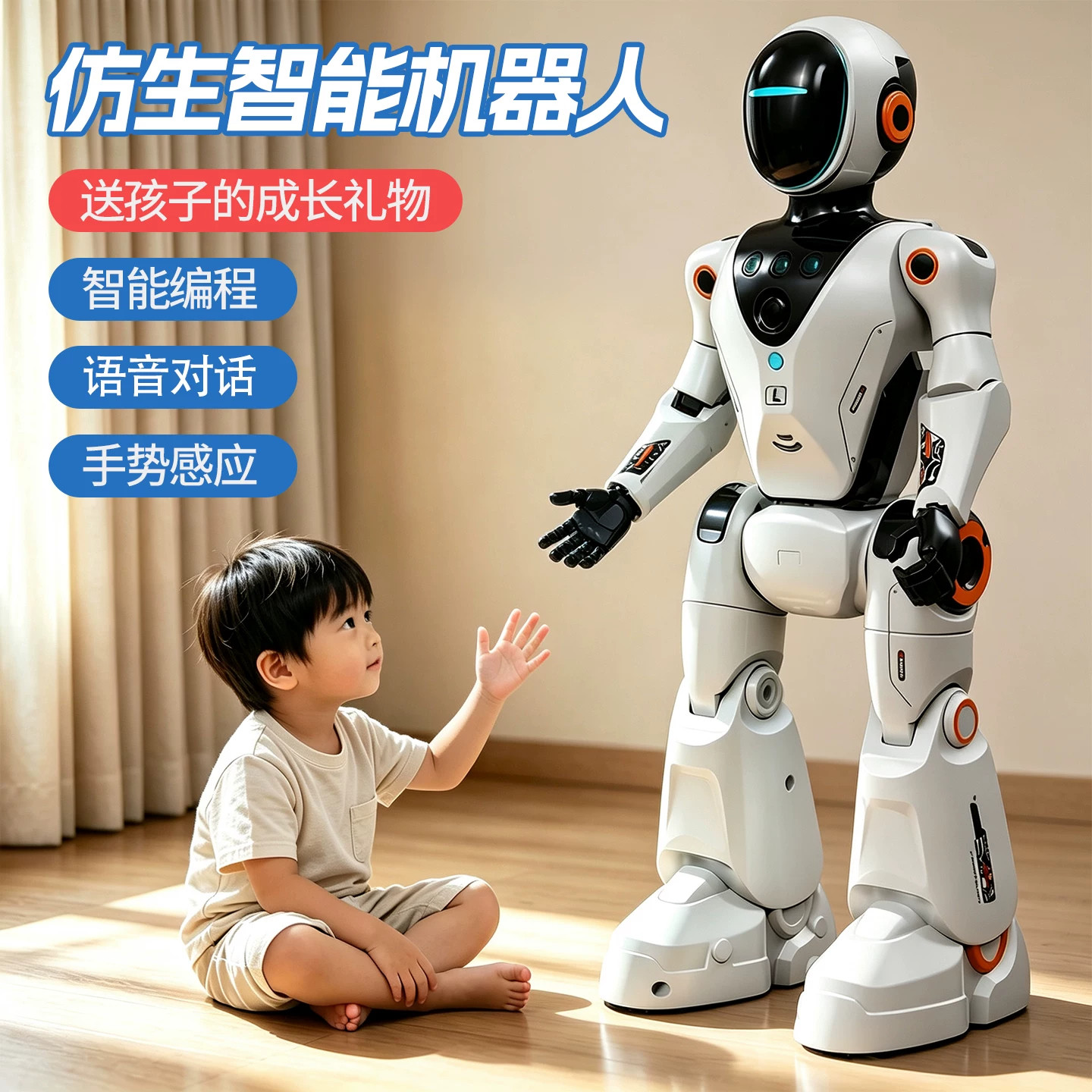 儿童智能机器人【手势感应操控】