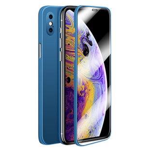 适用苹果X手机钢化膜iPhonexr保护壳膜一体10xsmax2021新款套十防偷窥全包边镜头前后背防摔全身男女个性创意