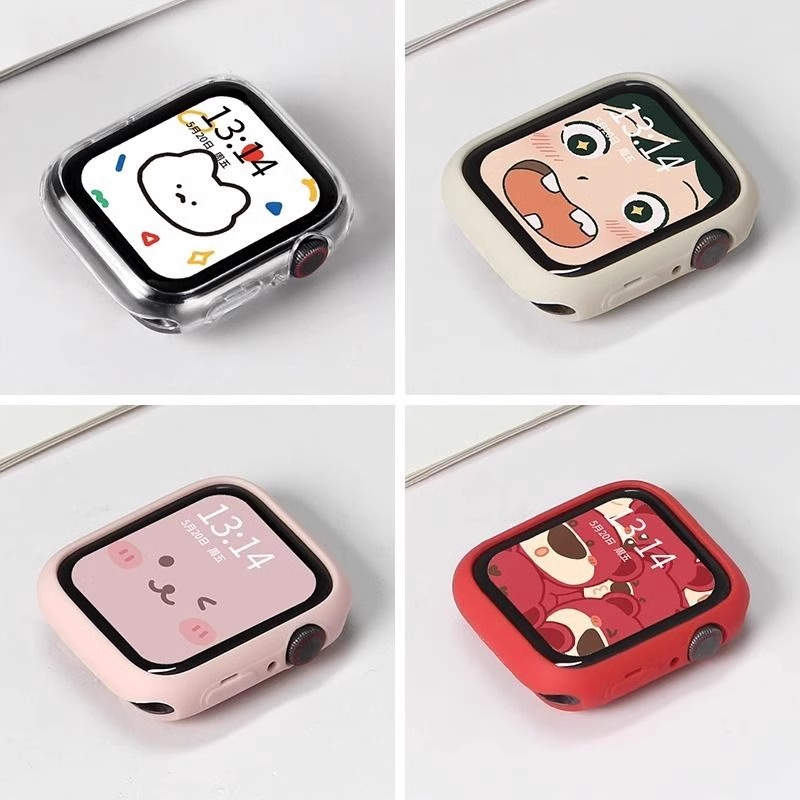 适用iwatchs10表壳S8/9苹果iwatch手表applewatchse2/3保护套se套7壳watchs6保护壳硅胶框ultra1/2手表壳硬壳