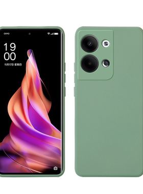 opporeno9手机壳reno8液态硅胶
