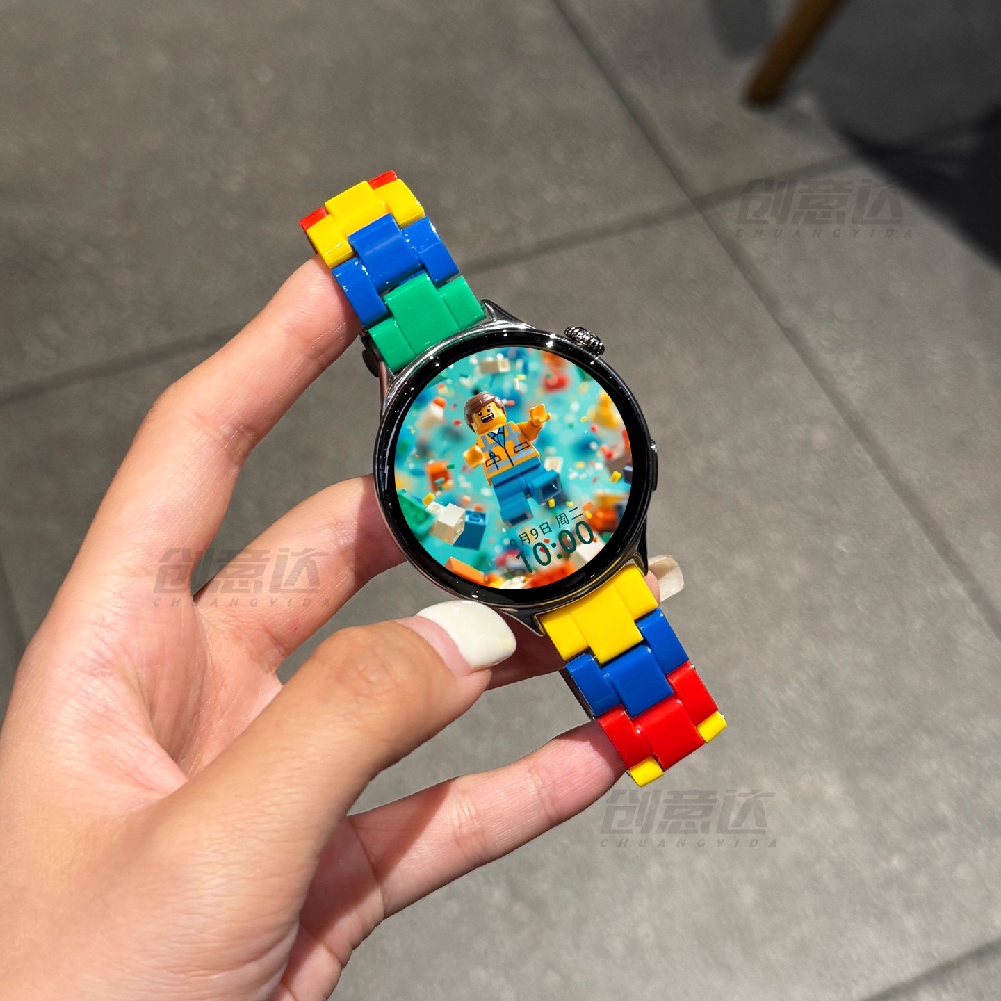 适用于vivowatch5表带watchgt2乐高积木watch3夏季iqoowatchgt2树脂秋季创意智能gt男女透气个性卡通配件腕带