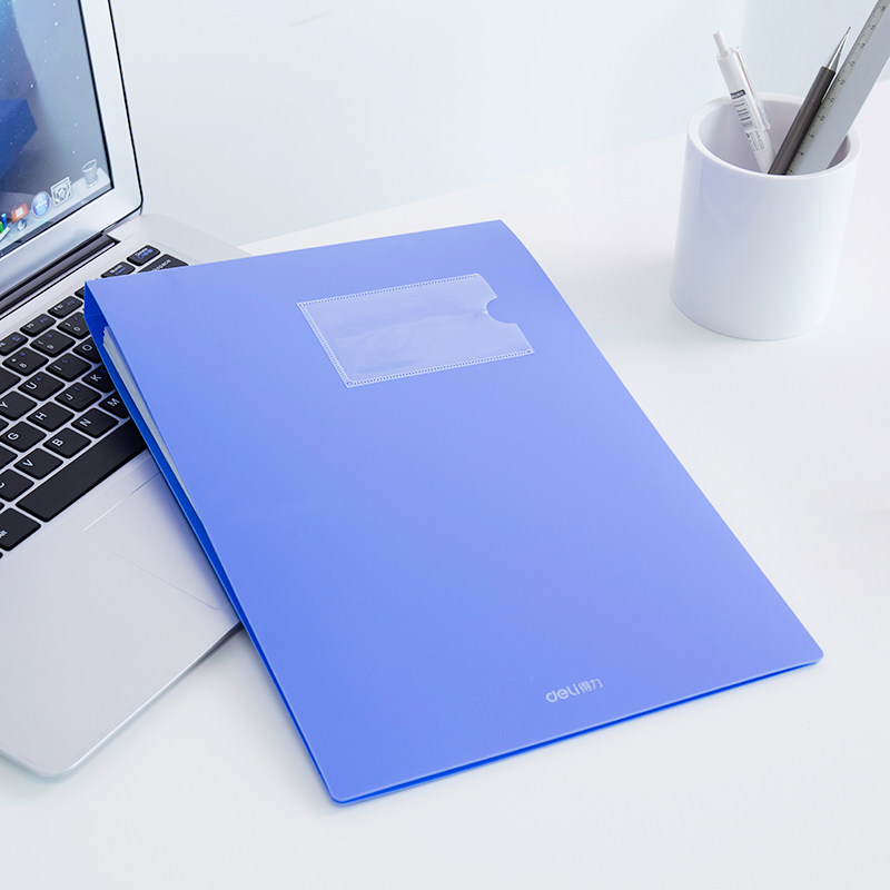 得力悬挂式办公书写文件夹