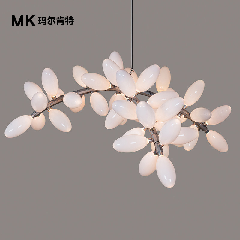 丹麦设计师北欧后现代葡萄串吊灯玻璃球简约服装店别墅工程定制