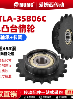 单边凸台惰轮带轴承STLA-35B10 12 13 14 15 16  齿06C链条涨紧轮