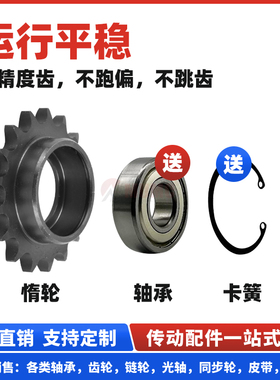单边凸台惰轮带轴承STLA-08BB10 12 13 14 15 16 齿08B链条涨紧轮