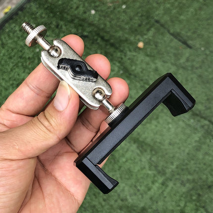 直播配件 铝件套装金属管夹一字手机夹多机位支架零件外丝单机位手机平板ipad声卡话筒内丝魔方通用夹子