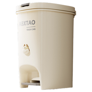 垃圾桶家用脚踏按压双开式大容量厨房带盖厕所客厅卧室卫生间纸篓