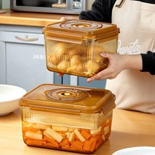 大号玻璃密封罐泡菜坛子食品级加厚家用生腌盒酸菜密封冰箱泡菜盒