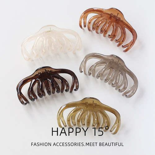 发量多抓夹女大号发夹法式复古发抓后脑勺盘发鲨鱼夹网红2024新款