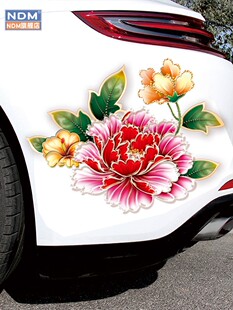 汽车贴纸轮眉保险杠车贴划痕遮挡防水贴画车头遮盖电动车个性 创意