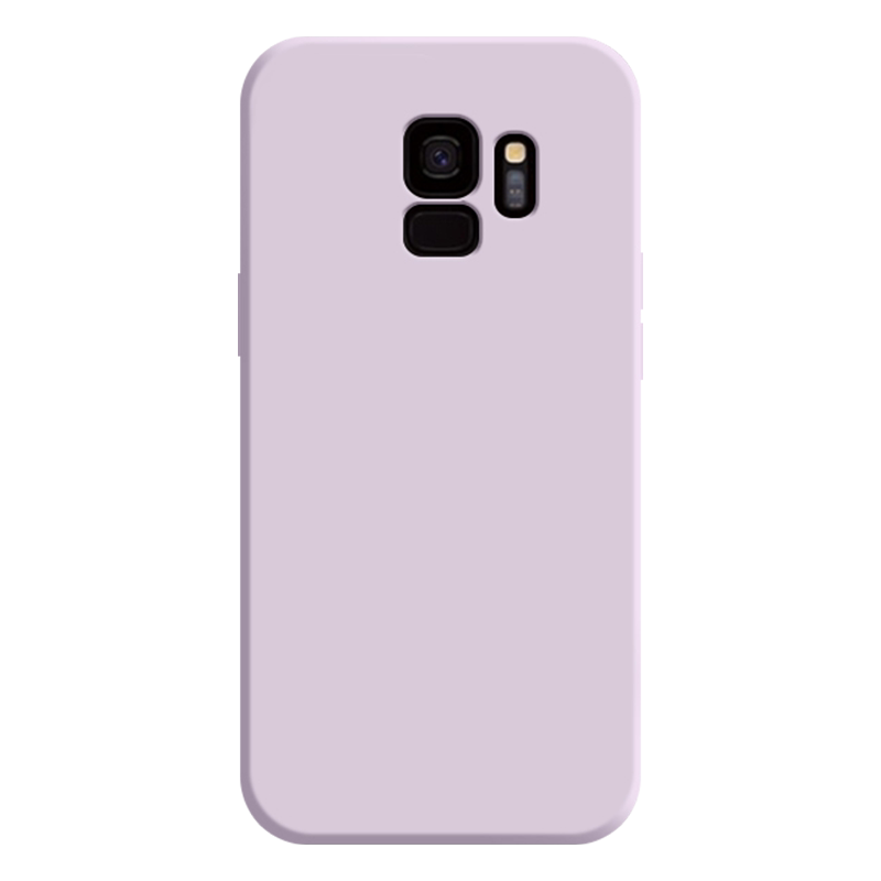 逸圣适用于三星S9+手机壳液态硅胶Galaxy S9直边潮牌保护套G9650全包防摔亲肤磨砂软壳简约纯色情侣网红背壳
