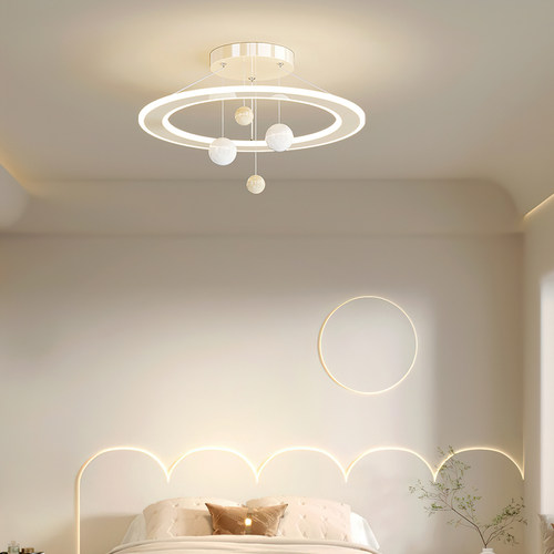 铭琢全光谱护眼高级感卧室灯吸顶灯装饰吊灯设计感灯具护眼儿童房