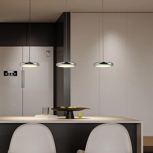 铭琢餐厅高级电镀简约现代吊灯