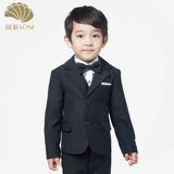 Детский классический костюм, комплект для мальчиков для отдыха, платье, детская куртка, 3 предмета