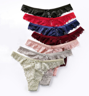 Women Sexy Lace Thongs Underwear Ladies Seamless T-Back