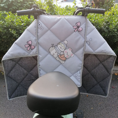 电动车挡风被四季通用春秋分体款