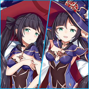 原神Project 莫娜等身抱枕 星天水镜 Mona动漫二次元长枕套