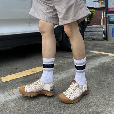 Keen Newport Retro 户外防撞 舒适 溯溪鞋 男款 米白色1027453