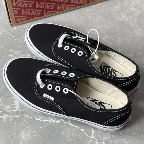 万斯/Vans Authentic 经典款 轻便 低帮 帆布鞋 男女同款 黑白