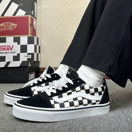 Vans Ward 经典 棋盘格 复古低帮 板鞋 男女同款 黑白VN0A3IUN5GX
