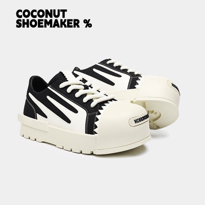 OKKO丑萌胖丁米奇大头蛋壳鞋男女款厚底增高运动情侣高街休闲板鞋