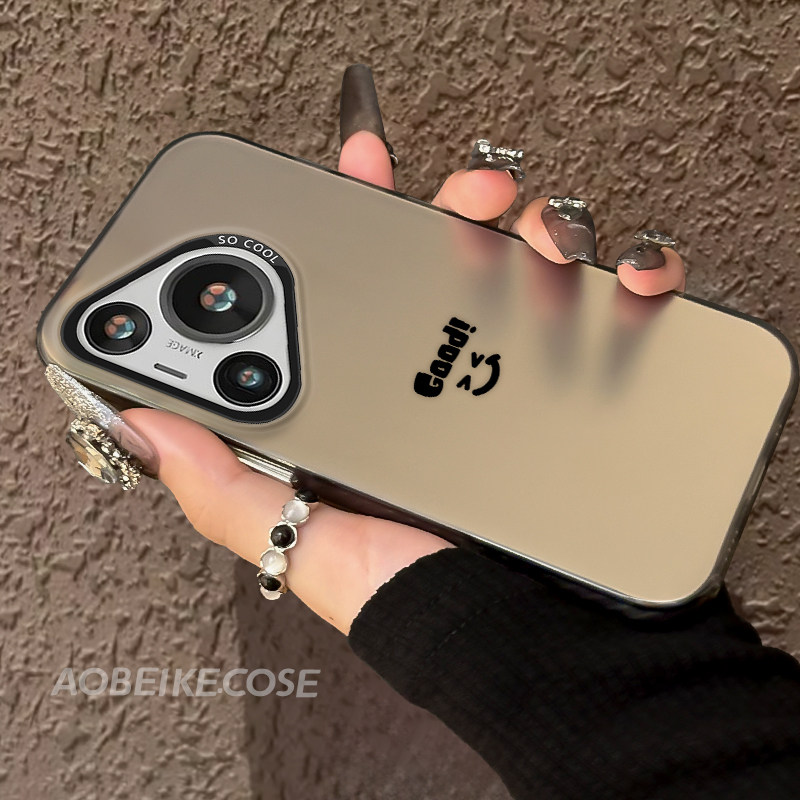 适用于华为Pura70手机壳个性笑脸p60彩银硬壳P70pro+带隐形支架P50E防摔Ultra新款挂绳p40/30夏天男女ins风潮,3C数码配件,手机保护套/壳,淘宝优惠券,粉丝福利购,淘宝优惠卷