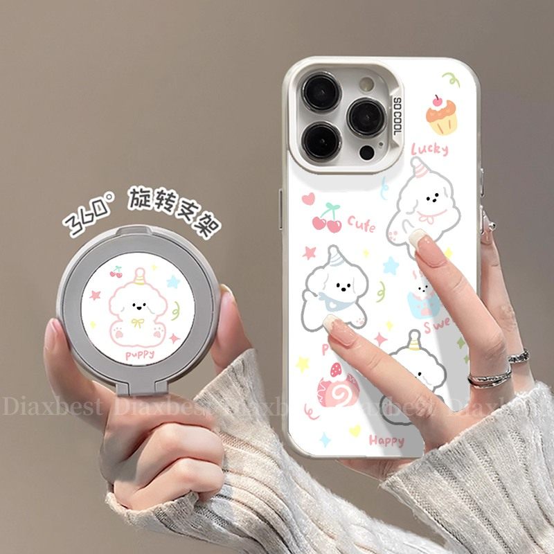 适用红米Note14手机彩银支架壳