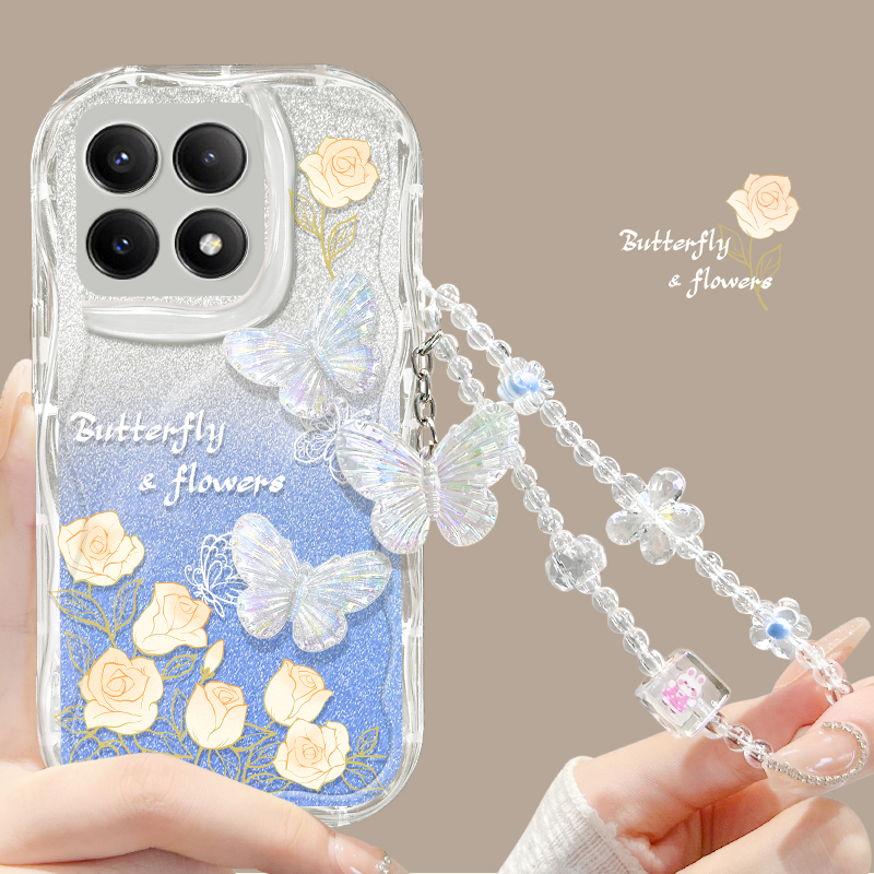 适用于红米k70奶油纹月季