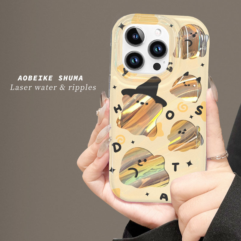 适用于苹果14手机壳内斜纹13硅胶11透明新款12pro镭射纸7