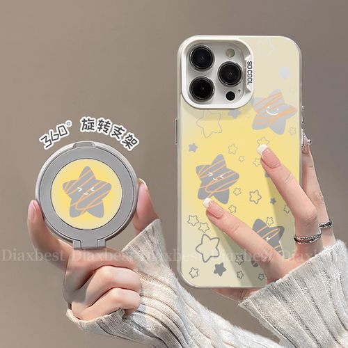 适用华为荣耀x60手机彩银支架壳