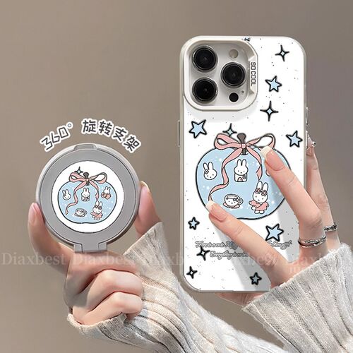 适用opporeno14手机彩银支架壳