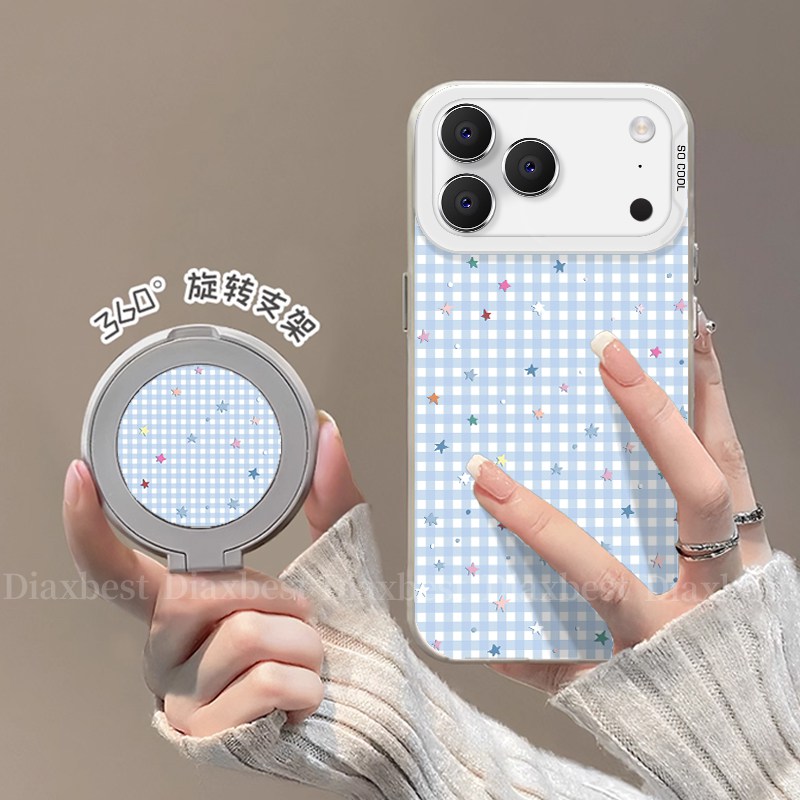 适用oppoa97手机彩银支架壳