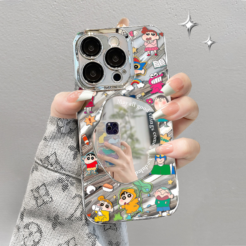 适用于苹果15手机壳几何镜