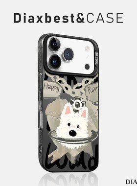 适用opporeno14手机壳新款酷黑小狗Reno13pro高级手链RENO12磨砂彩银remo11PRO+防摔10por全包9/8/7女6/5k硬