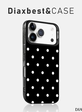 适用opporeno14手机壳新款黑白波点Reno13pro高级手链RENO12磨砂彩银remo11PRO+防摔10por全包9/8/7女6/5k硬