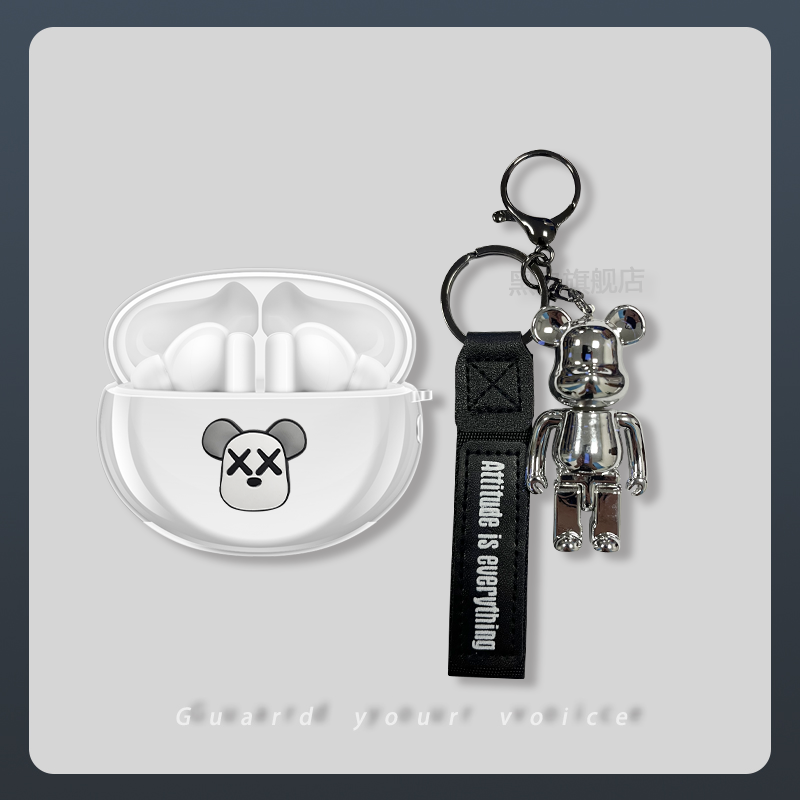 适用华为Freebuds 6i耳机保护套透明卡通可爱华为6i无线蓝牙耳机壳华为freebuds6i耳机壳华为buds6i充电仓盒