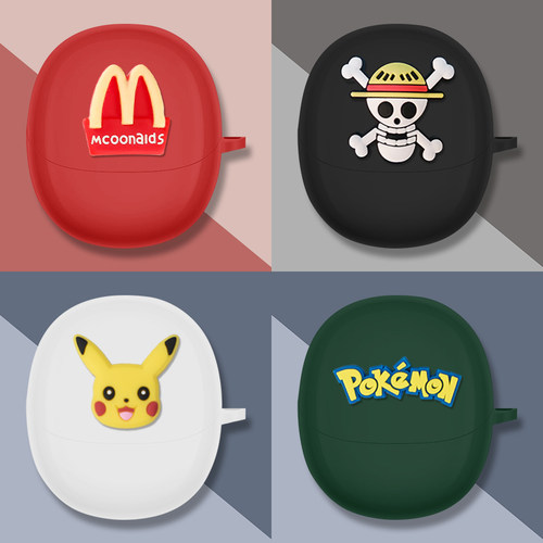 适用oppo enco R2蓝牙耳机套oppoencoR2硅胶软壳可爱卡通oppoencoair3保护壳简约纯色耳机套男女款硅胶一体