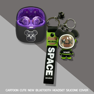 适用JBL TUNE FLEX小晶豆降噪版保护套真无线降噪蓝牙耳机JBL TUNE FLEX保护壳卡通软壳jbltuneflex透明盒