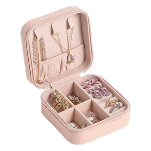 黄金存放盒放小型珠宝耳环便携首饰收纳盒高档精致2023新款饰品盒