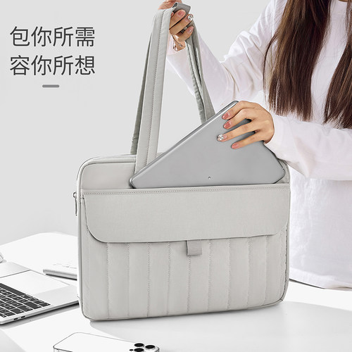 笔记本电脑包手提包适用华为matebook14d15苹果13.3英寸MacBook15.3pro16防震小米华硕戴尔15.6游戏本拯救者