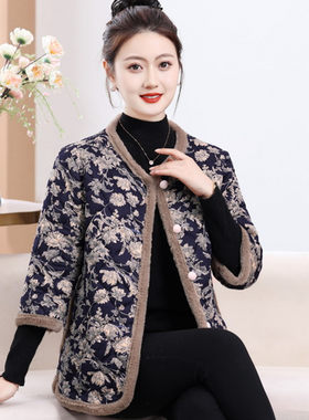 老人妈妈装半袖马甲棉衣女冬季加绒中老年奶奶装短袖棉袄马夹外套