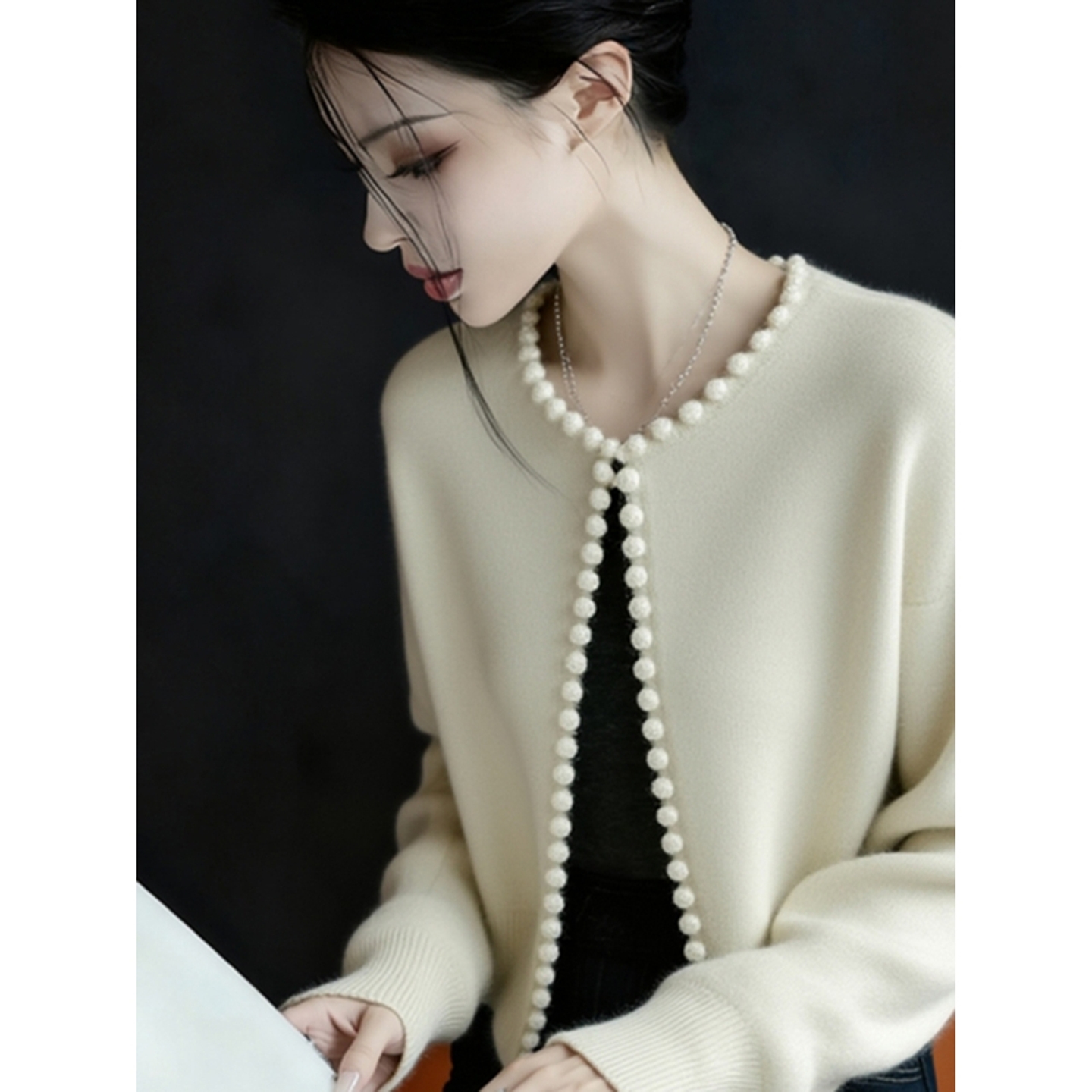 时髦洋气欧货爆款巨好看针织外套