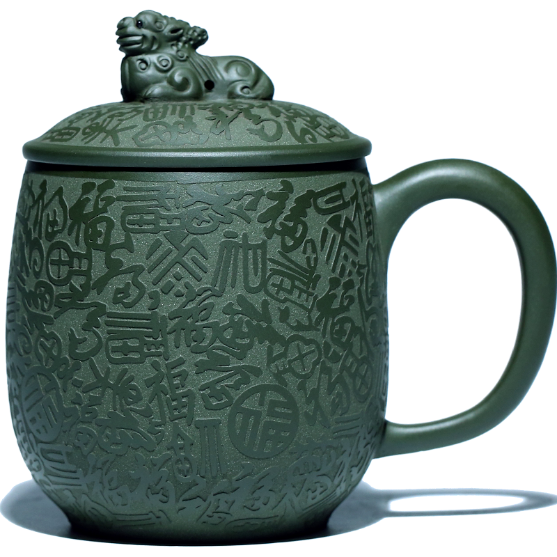 宜兴紫砂盖杯全手工制作