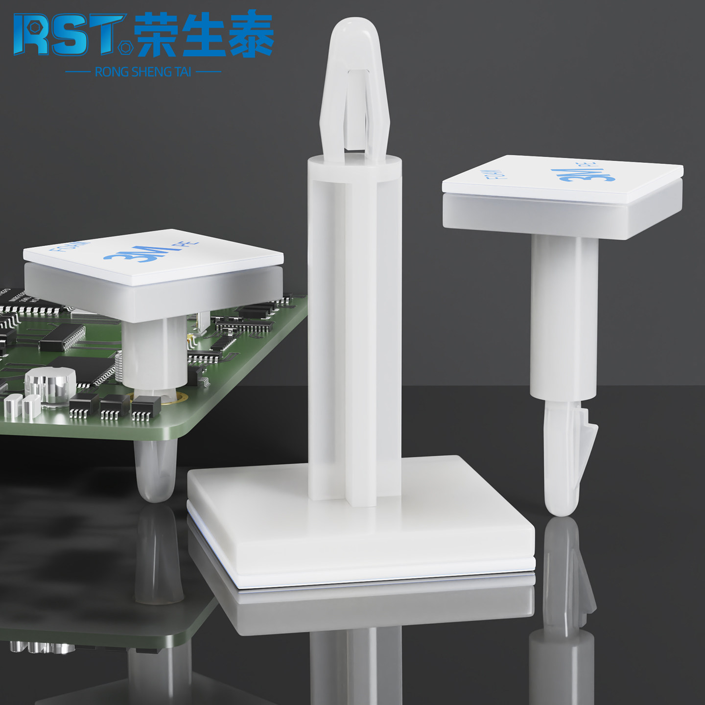 荣生泰粘式隔离柱PC板固定支撑柱图片
