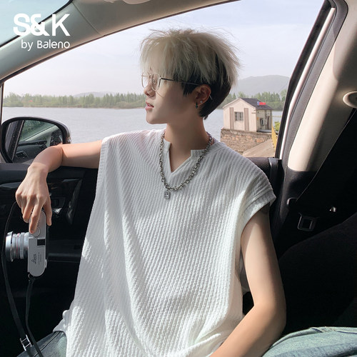班尼路SK系列夏季男士V领背心
