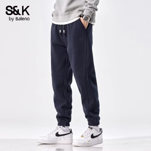 宽松束脚潮牌运动百搭针织卫裤 班尼路SK休闲裤 美式 春夏季 子YS 男士